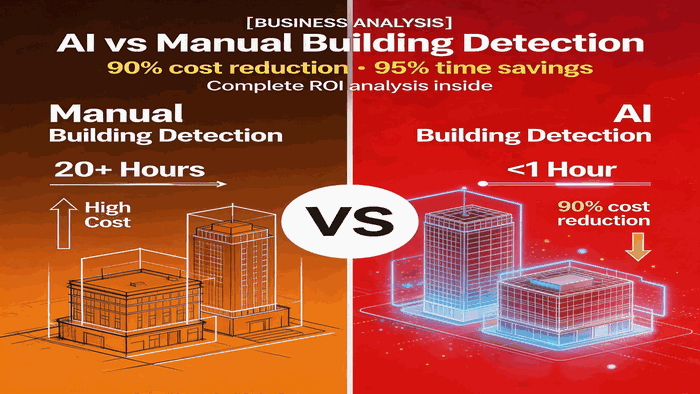 AI vs Manual Building Detection